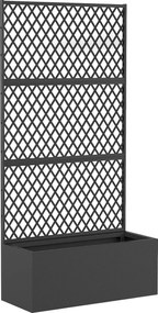 Outsunny metalowa podwyższona rabata z kratą, donica na zewnątrz z kratką w formie rombu, osłona dla kwiatów | Aosom PL