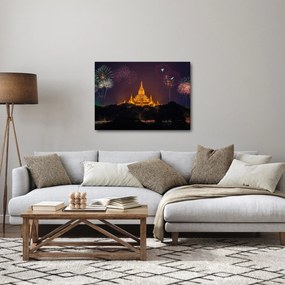 Obraz fajerwerków w Azji (70x50 cm)