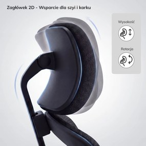 Ergonomiczny fotel biurowy z siatką czarny AXIS