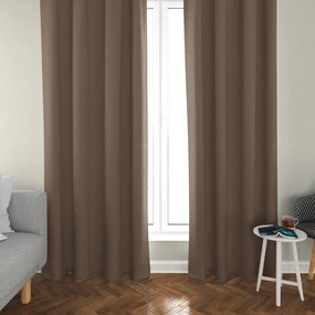 2x Jasnobrązowa zasłona OXFORD 140x250 cm