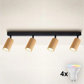 Brilagi - LED RGBW ściemnialna oprawa punktowa SELE MODERN 4xGU10/6W/230V złota