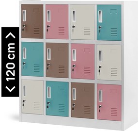 Szatnia do szkoły i przedszkola Ola 109x45x120 cm pastelowa
