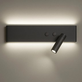 Kinkiet, lampka nocna Resort Czarny right 10W + 3W LED 4000K
