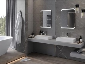 Mexen Nida lustro łazienkowe podświetlane 50 x 70 cm, LED 6000K, antypara - 9806-050-070-611-00