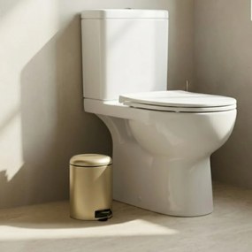 Kosz łazienkowy STEG z wolno opadającą pokrywą, wyciągany pojemnik, 3 l