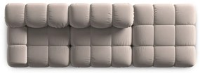 Jasnobrązowa aksamitna sofa modułowa 282 cm Bellis – Micadoni