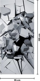Fototapeta na drzwi - Abstrakcja 3D (95x205cm)