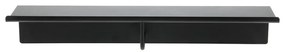 Czarny stalowy wieszak ścienny z półką 21,5 cm A-Coat – Zone
