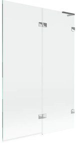 Mexen Lunar L parawan nawannowy 2-skrzydłowy prawy 120 x 150 cm, transparent, chrom - 897L-120-100-01-00-P