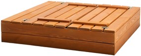 Drewniana zamykana piaskownica z ławeczkami 100 cm D3-M56