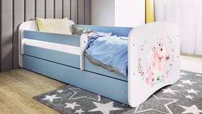 Łóżko dziecięce Babydreams z obrazkiem 140x70 z materacem