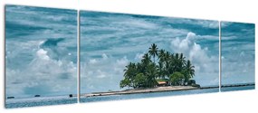 Obraz - wyspa na morzu (170x50 cm)