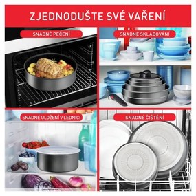 Zestaw garnków aluminiowych 20 el. Ingenio Daily Chef On – Tefal