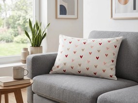 Poszewka na poduszkę z mikrofibry SOFHEARTS 50x70 cm, kremowy