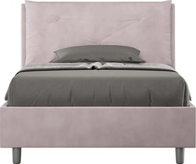 Łóżko bez stelaża tapicerowane 120x210 microfibra kolor lawendy Appia Large