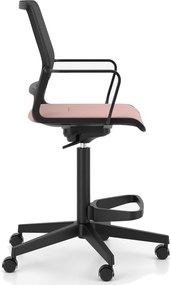 Obrotowy hoker do biura z siatkowym oparciem Xilium Counter Swivel Chair Mesh