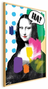 Plakat Mona Lisa Pop-art 29,7x42 cm z ramą złotą bez marginesu ARTGEIST B