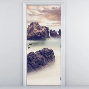 Fototapeta na drzwi - Klify we mgle (95x205cm)