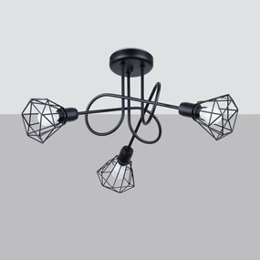 Żyrandol ARTEMIS 3S czarny SOLLUX  LIGHTING