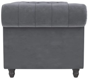 Ciemnoszara aksamitna rozkładana sofa 236 cm Felix – Støraa