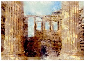Obraz - Erechtejon, Ateny, Grecja (70x50 cm)