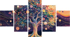 Obraz – Fioletowe drzewo pełne energii (125x70 cm)