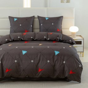 PrzytulneMieszkanie.pl PrzytulneMieszkanie.pl Pościel z mikrofibry ORBITA ciemnoszara Rozmiar pościeli: 2 szt 70 x 80 cm | 160 x 200 cm