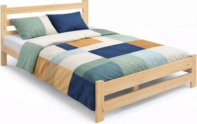 Skandynawskie Drewniane Łóżko Do Sypialni 140X200 E6-N07