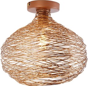 Designerska lampa sufitowa miedziana - Sarella