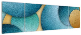 Obraz kręgów abstrakcji (170x50 cm)