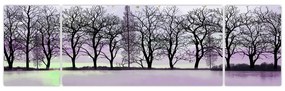 Obraz - Łodka na jeziorze (170x50 cm)