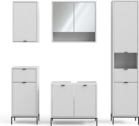 Zestaw mebli łazienkowych biały 70x45x63 eliza