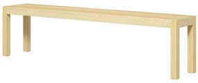 HOMCOM Drewniana ławka ogrodowa dla 3 osób do 330 kg drewno sosnowe 175x33x45 cm | Aosom PL
