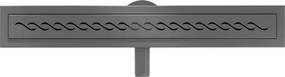 Mexen Flat 360° M18 odpływ liniowy obrotowy 50 cm, gun gray szczotkowany - 1E23050-40