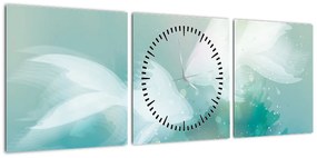 Obraz - Rybki (z zegarem) (90x30 cm)
