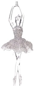 Plastikowa ozdoba świąteczna 17 cm Balerina – Dakls