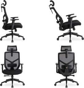 Ergonomiczny fotel biurowy z siatki Bento