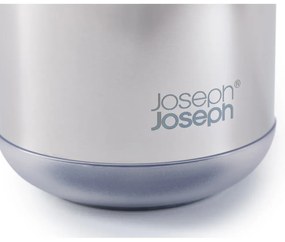 Dozownik do mydła ze stali nierdzewnej w kolorze srebra z połyskiem 300 ml EasyStore Luxe – Joseph Joseph