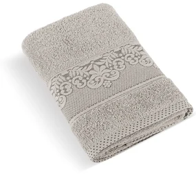 Bellatex Frotte ręcznik kolekcja Orchidea szary, 50 x 100 cm, 50 x 100 cm