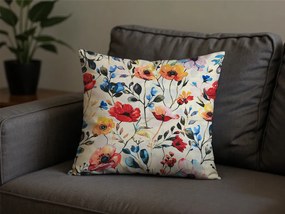 Dekoracyjna poszewka na poduszkę FLOREEN 45x45 cm, kremowy