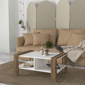 Stolik konferencyjny Erica White Walnut