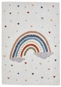 Kremowy dywan dziecięcy 80x150 cm Vida Rainbow – Think Rugs