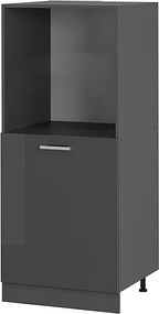 Szafka kuchenna antracyt wysoki połysk 60x57x143 r-line