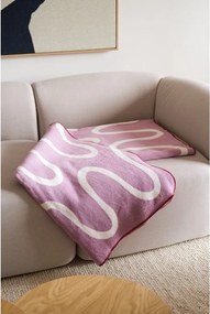 Różowy koc 150x200 cm Swirl – noo.ma