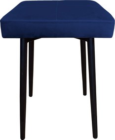 Taboret MAX tkanina Welur stelaż metalowy STOŁEK LOFT : Kolor nogi - Czarna stożek, Kolor tkaniny - VELVET - MG16, Typ tkaniny - Velvet