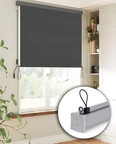 Roleta pionowa zwijana AW-038 - markiza na okno, drzwi balkonowe, tarasowe, antracyt