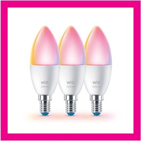 Inteligentne żarówki LED z gwintem E14 zestaw 3 szt. , 5 W – WiZ