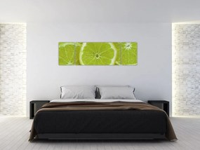 Obraz - pokrojone cytryny (170x50 cm)
