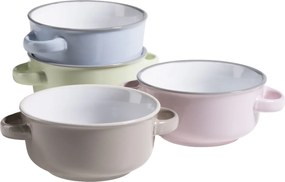 Mäser Zestaw 4 misek do zupy MAILA – 12,5 cm, jasnoniebieski mix