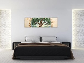 Obraz – Splecione drzewo życia (170x50 cm)